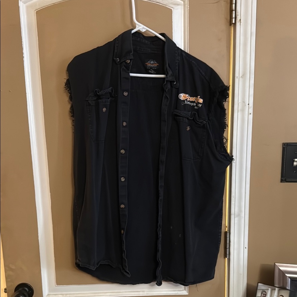 Harley-Davidson Black Sleeveless Shirt